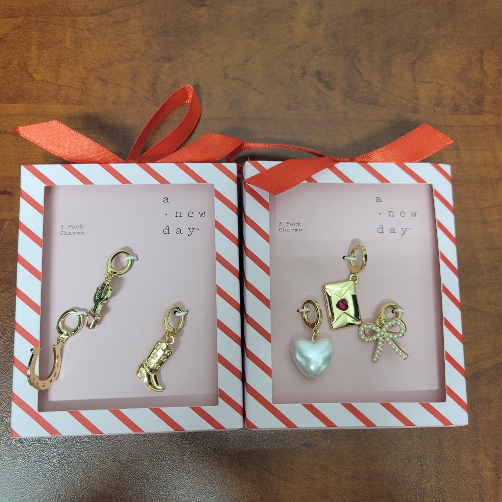 A New Day Charm Set 2 Boxes NIB